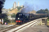 No. 34072 257 Squadron approaching Corfe Castle - 
photo copyright Andrew P.M. Wright